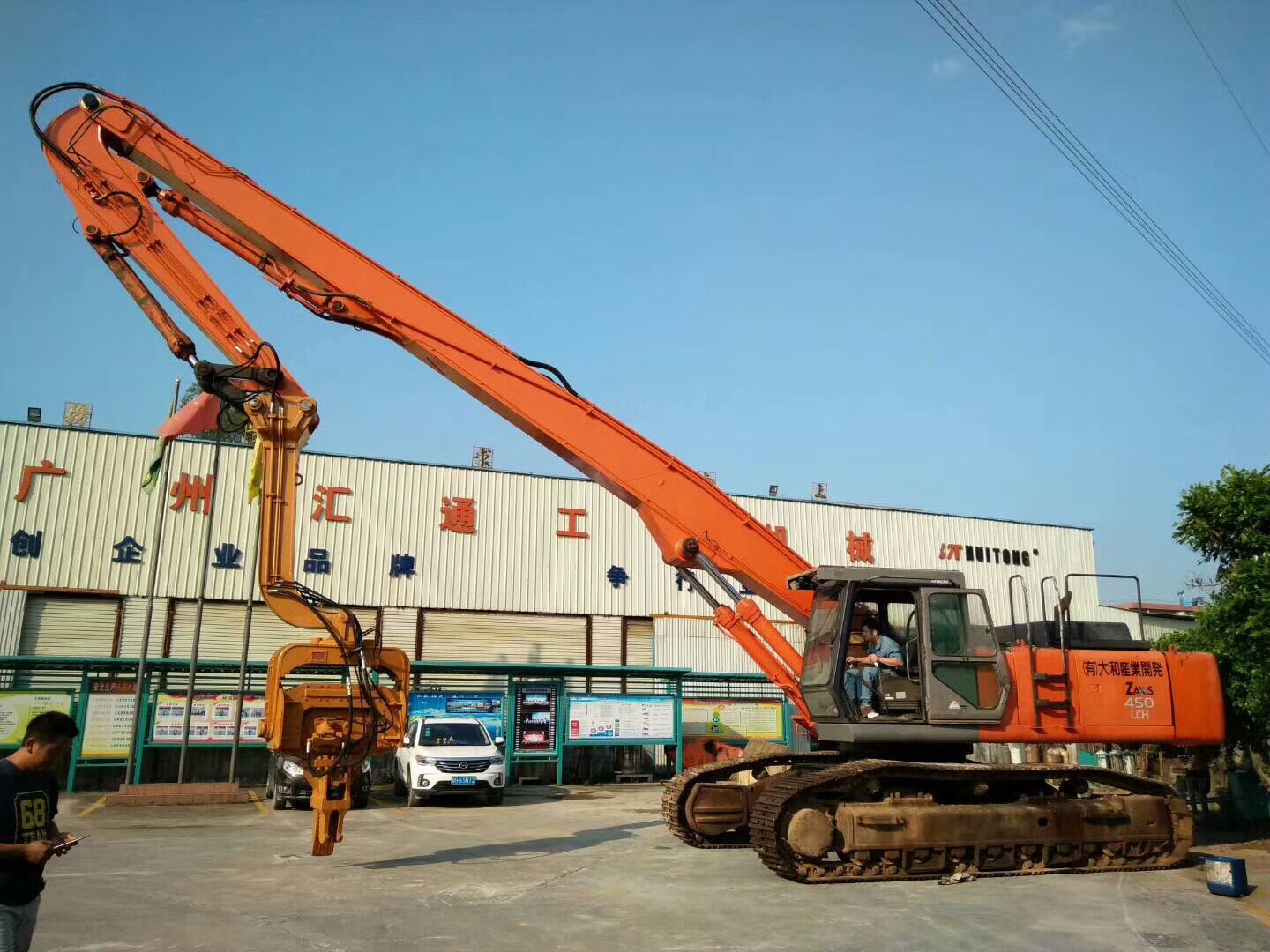 挖掘機(jī)打樁臂、打樁臂、打樁錘、挖掘機(jī)打樁臂廠家