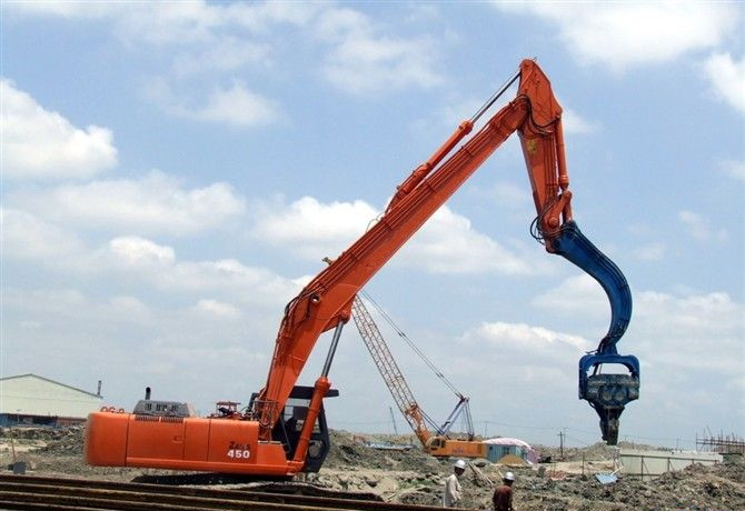 挖掘機(jī)打樁臂、打樁臂、打樁錘、挖掘機(jī)打樁臂廠家