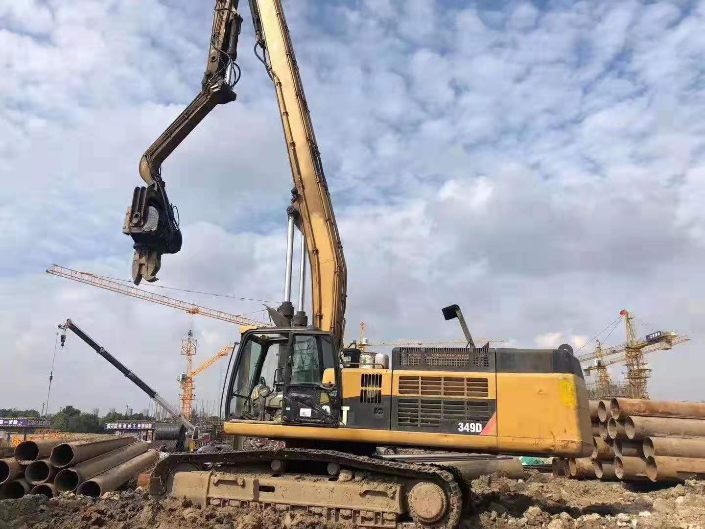 挖掘機(jī)打樁臂、打樁臂、打樁錘、挖掘機(jī)打樁臂廠家