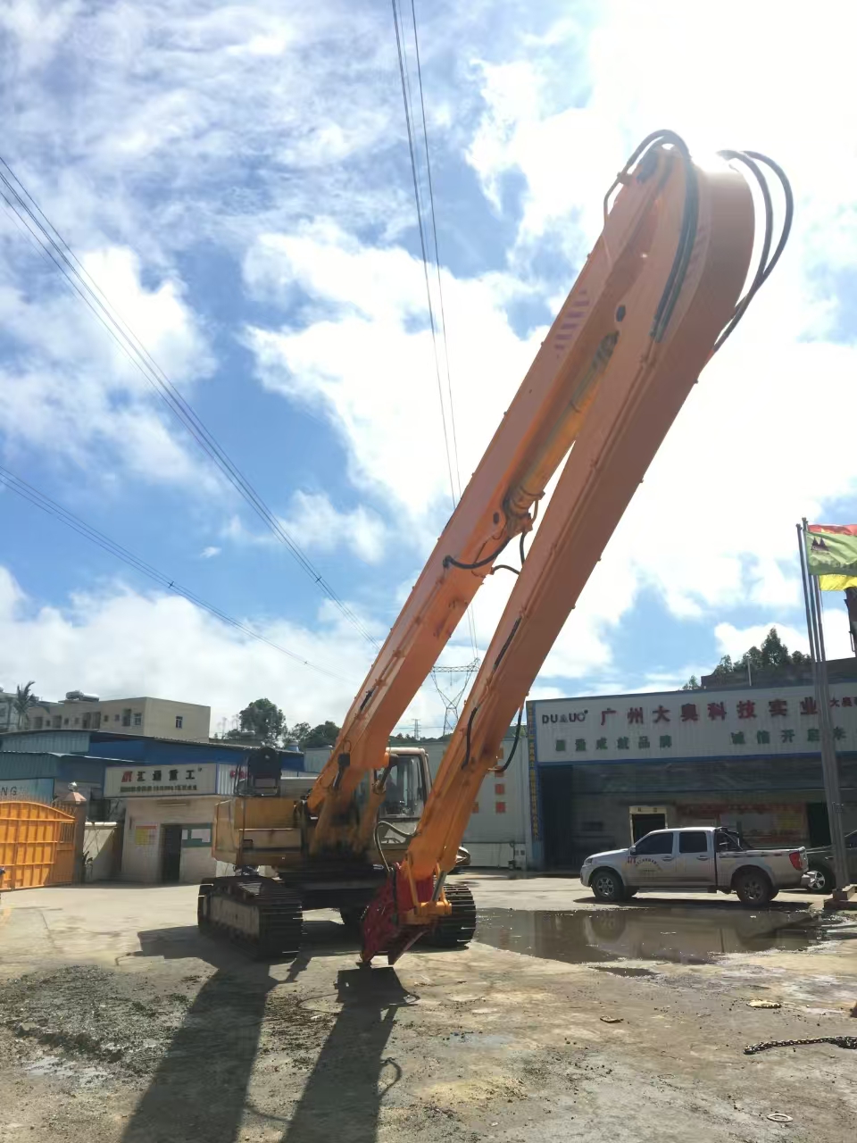 挖掘機(jī)打樁臂、打樁臂、打樁錘、挖掘機(jī)打樁臂廠家