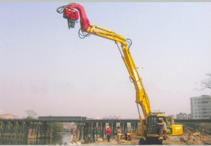 挖機(jī)打樁臂 挖機(jī)打樁臂